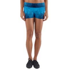 Deep Ocean Yoga Shorts by LoolyElzayat