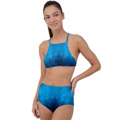 Deep Ocean High Waist Tankini Set by LoolyElzayat