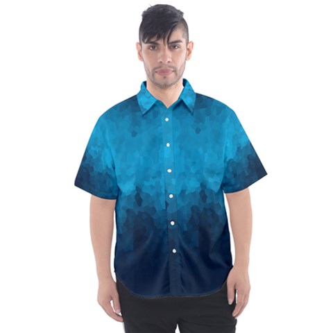 Deep Ocean Men s Short Sleeve Shirt by LoolyElzayat