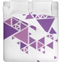 Art Purple Triangle Duvet Cover Double Side (King Size) View1