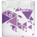 Art Purple Triangle Duvet Cover Double Side (King Size) View2