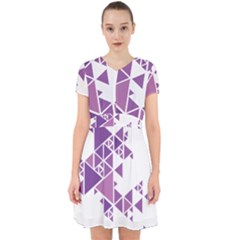 Art Purple Triangle Adorable In Chiffon Dress by Mariart