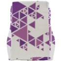 Art Purple Triangle Car Seat Velour Cushion  View2