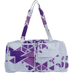 Art Purple Triangle Multi Function Bag