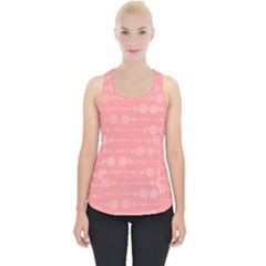 Background Polka Dots Pink Piece Up Tank Top