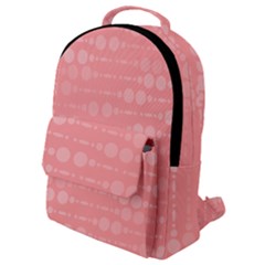 Background Polka Dots Pink Flap Pocket Backpack (small) by Mariart