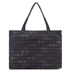 Background Polka Dots Zipper Medium Tote Bag by Mariart