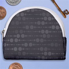 Background Polka Dots Horseshoe Style Canvas Pouch