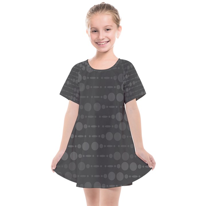 Background Polka Dots Kids  Smock Dress