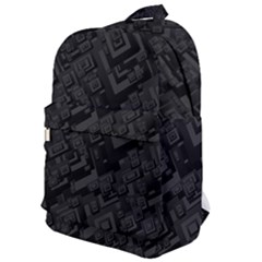 Black Rectangle Wallpaper Grey Classic Backpack by Mariart