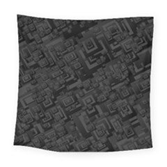 Black Rectangle Wallpaper Grey Square Tapestry (large) by Mariart