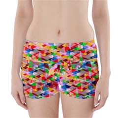 Background Triangle Rainbow Boyleg Bikini Wrap Bottoms by Mariart