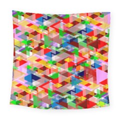 Background Triangle Rainbow Square Tapestry (large) by Mariart