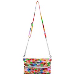 Background Triangle Rainbow Mini Crossbody Handbag by Mariart