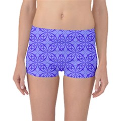 Blue Curved Line Boyleg Bikini Bottoms by Mariart