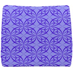 Blue Curved Line Seat Cushion by Mariart