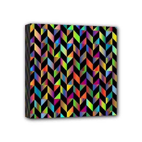 Abstract Geometric Mini Canvas 4  X 4  (stretched) by Mariart