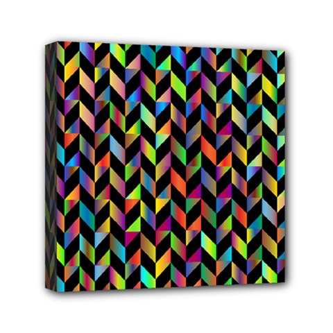 Abstract Geometric Mini Canvas 6  X 6  (stretched) by Mariart