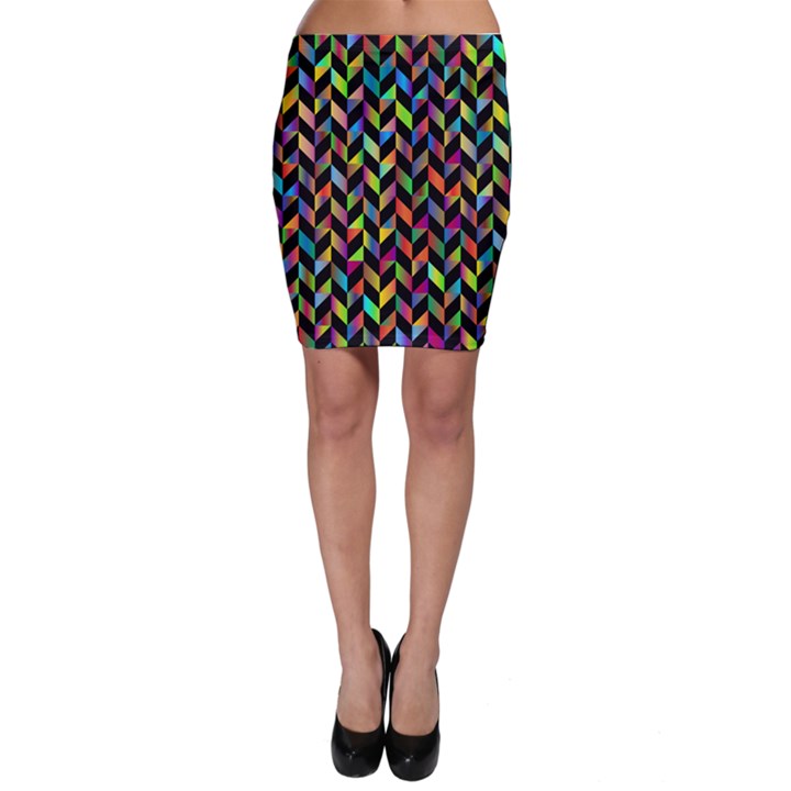 Abstract Geometric Bodycon Skirt