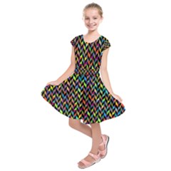 Abstract Geometric Kids  Short Sleeve Dress by Mariart