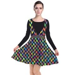 Abstract Geometric Plunge Pinafore Dress by Mariart