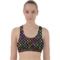 Abstract Geometric Back Weave Sports Bra View1