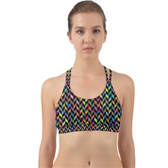 Abstract Geometric Back Web Sports Bra by Mariart