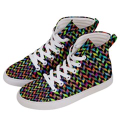 Abstract Geometric Women s Hi-top Skate Sneakers by Mariart