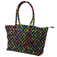 Abstract Geometric Canvas Shoulder Bag