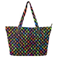 Abstract Geometric Full Print Shoulder Bag