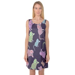 Animals Mouse Sleeveless Satin Nightdress by Mariart