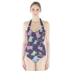 Animals Mouse Halter Swimsuit by Mariart