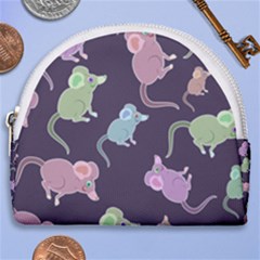 Animals Mouse Horseshoe Style Canvas Pouch