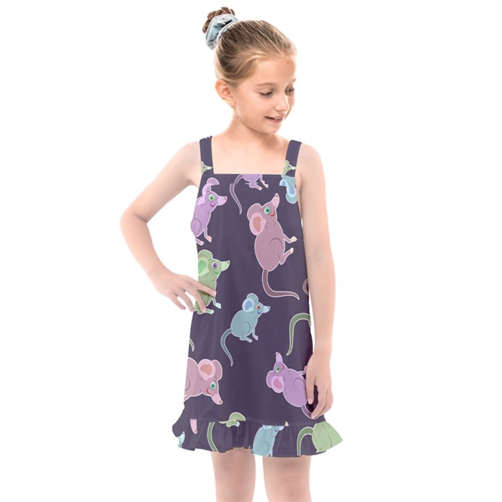 Animals Mouse Kids  Overall Dress