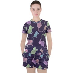 Animals Mouse Women s Tee And Shorts Set