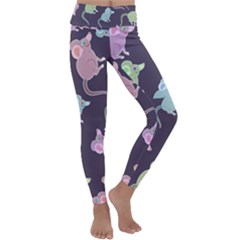 Animals Mouse Kids  Lightweight Velour Classic Yoga Leggings