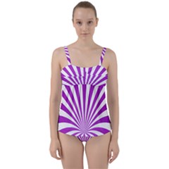 Background Whirl Wallpaper Twist Front Tankini Set by Mariart