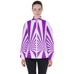 Background Whirl Wallpaper High Neck Windbreaker (women)