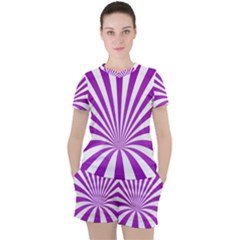 Background Whirl Wallpaper Women s Tee And Shorts Set