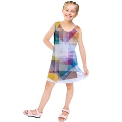 Abstract Background Kids  Tunic Dress by Mariart