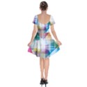 Abstract Background Short Sleeve Bardot Dress View2