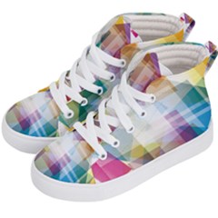 Abstract Background Kids  Hi-top Skate Sneakers by Mariart