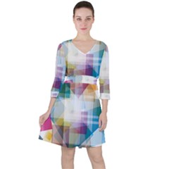 Abstract Background Ruffle Dress by Mariart