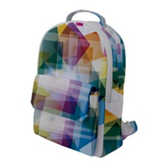 Abstract Background Flap Pocket Backpack (large) by Mariart