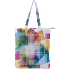 Abstract Background Double Zip Up Tote Bag