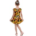 Abstract Geometric Triangles Shapes Kids  Cap Sleeve Dress View2