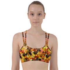 Abstract Geometric Triangles Shapes Line Them Up Sports Bra by Mariart