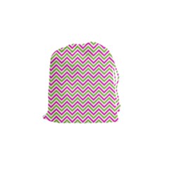 Abstract Chevron Drawstring Pouch (small) by Mariart