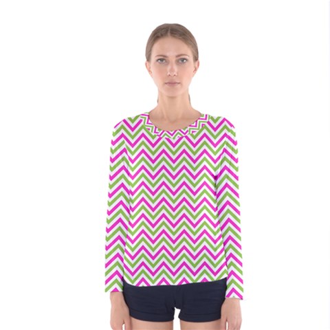 Abstract Chevron Women s Long Sleeve Tee by Mariart