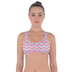 Abstract Chevron Got No Strings Sports Bra by Mariart